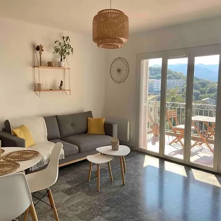 Apartment Joli T2 Centre-ville, Vue Montagne A 500m Du Port